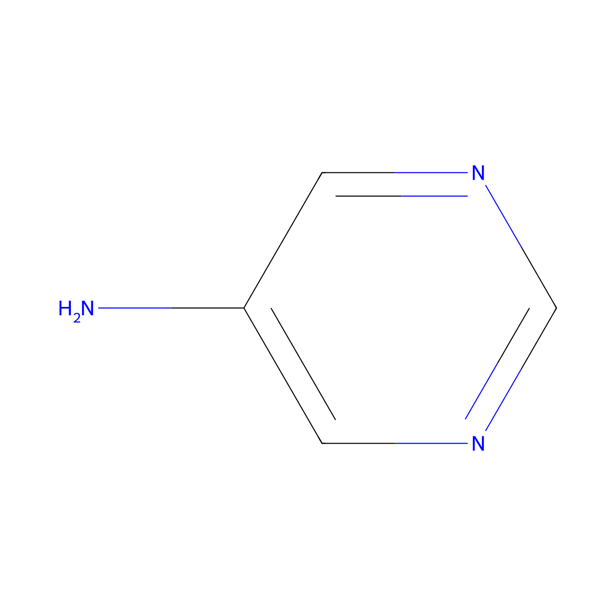 Pyrimidin-5-amine molecular structure, CAS 591-55-9