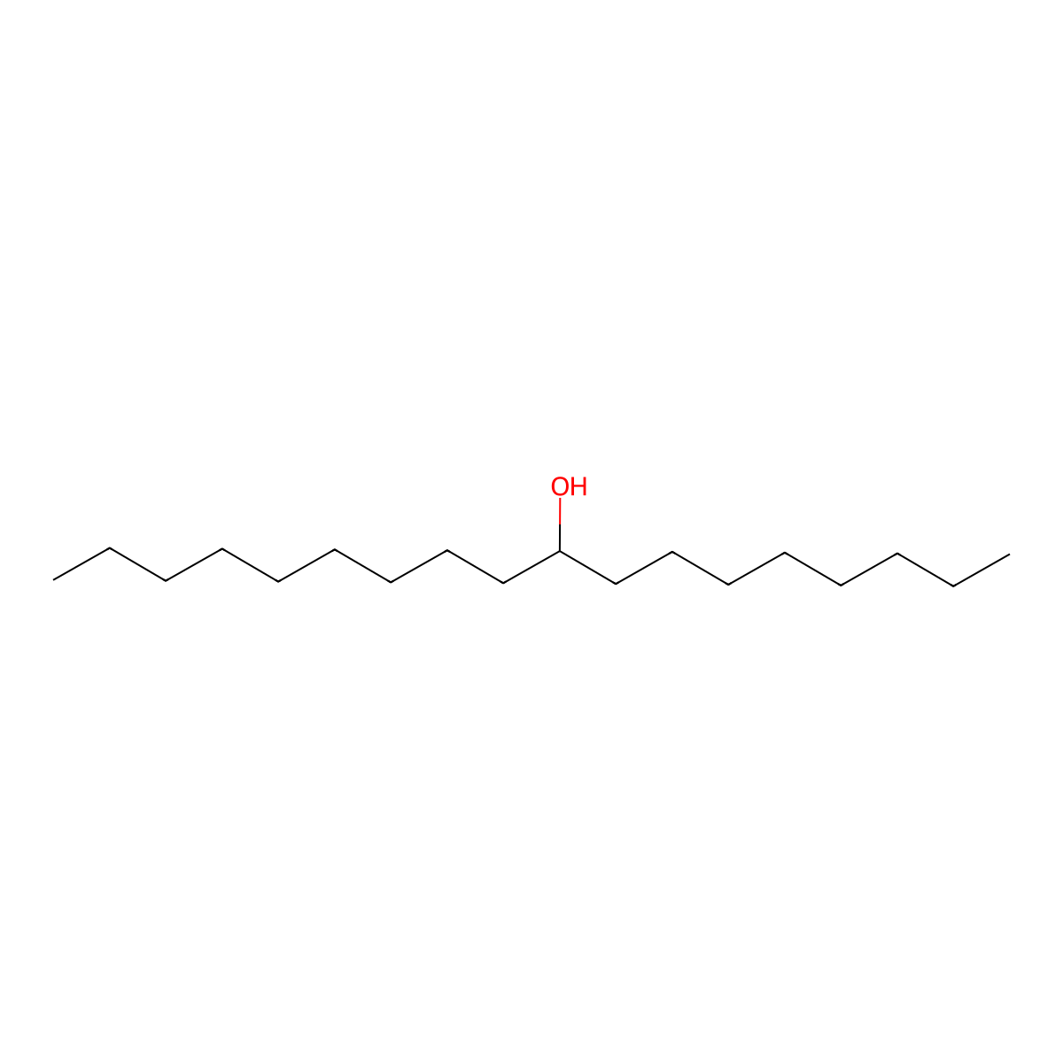 9-Octadecanol molecular structure, CAS 591-70-8