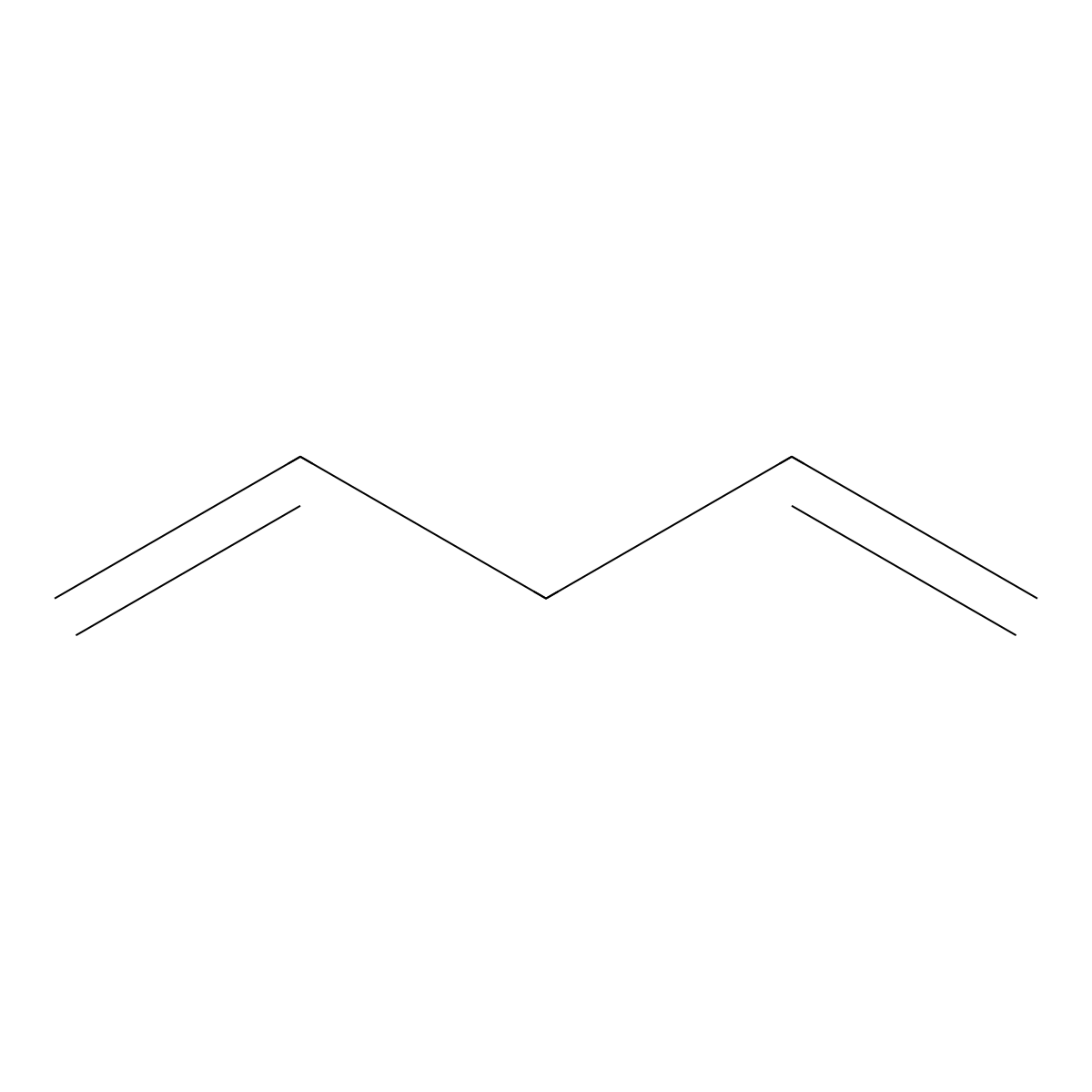 1,4-Pentadiene molecular structure, CAS 591-93-5