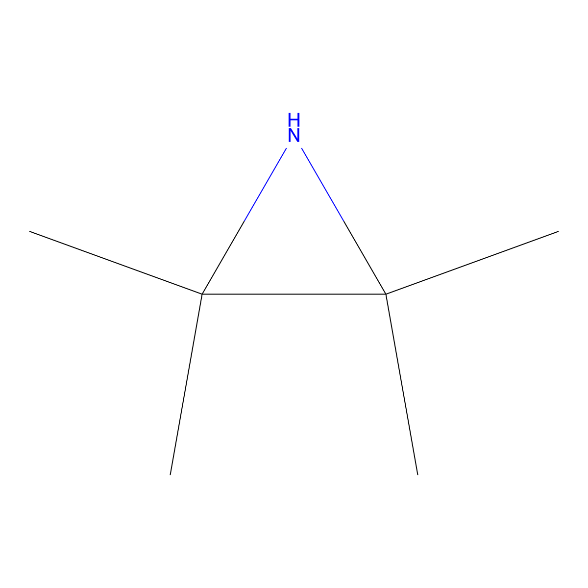 2,2,3,3-Tetramethylaziridine molecular structure, CAS 5910-14-5