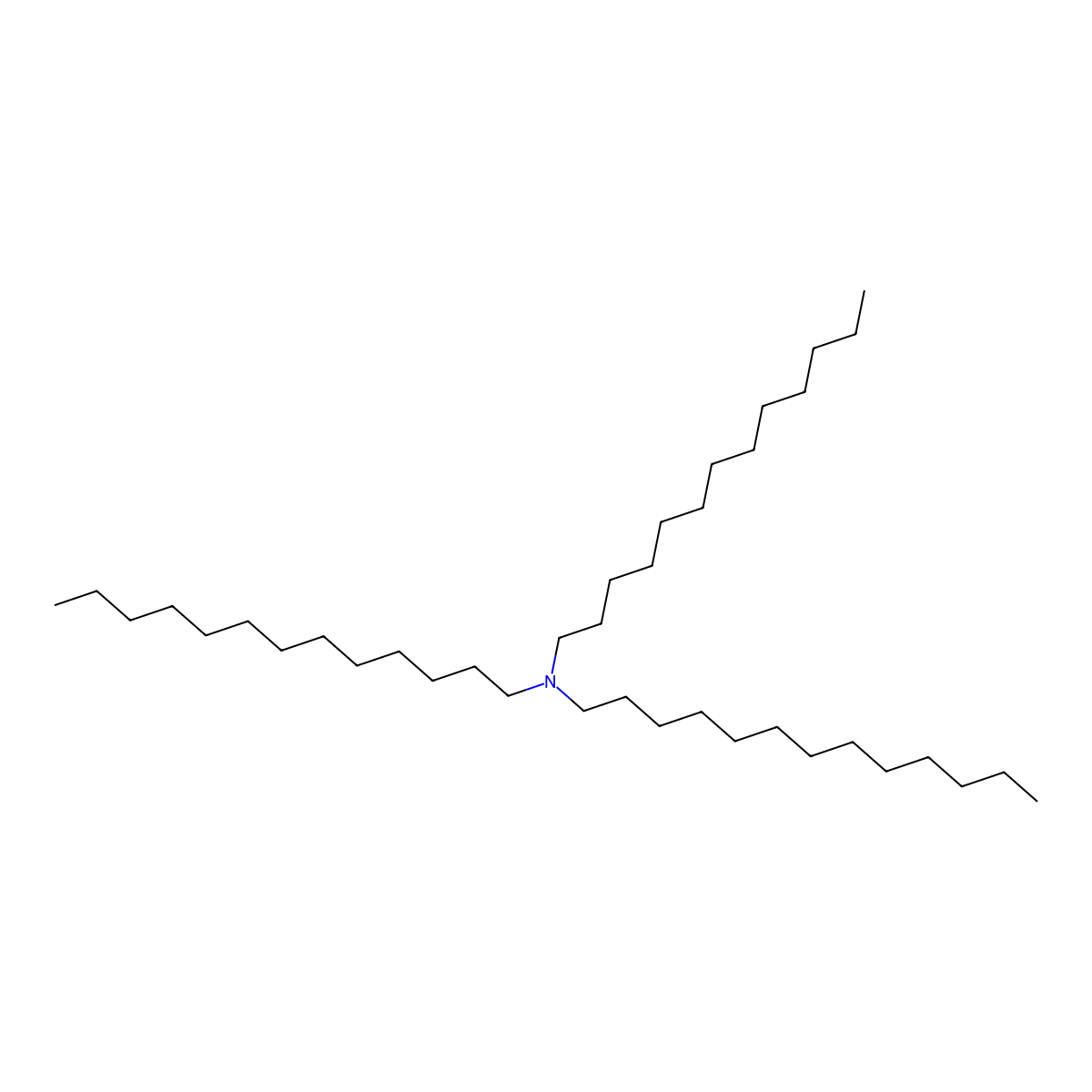 Tris(tridecyl)amine molecular structure, CAS 5910-77-0