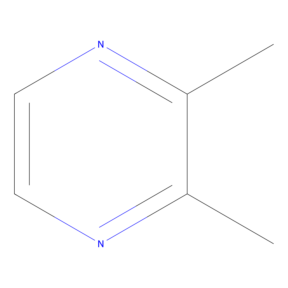 2,3-Dimethylpyrazine molecular structure, CAS 5910-89-4