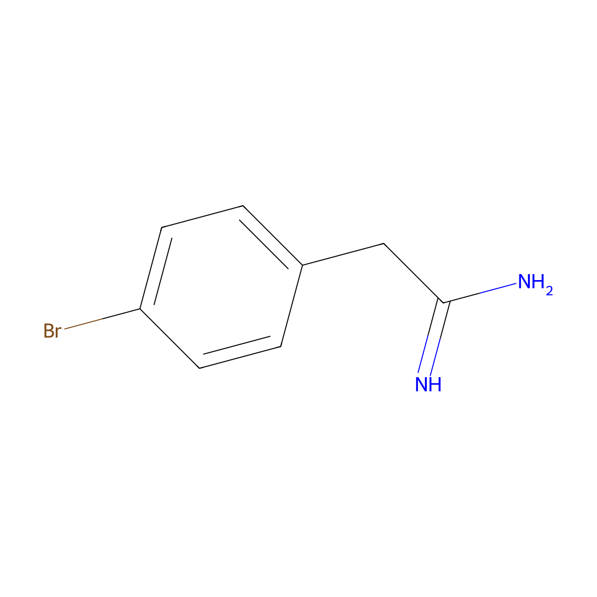 2(4-Bromo-phenyl)-acetamidine molecular structure, CAS 59104-21-1