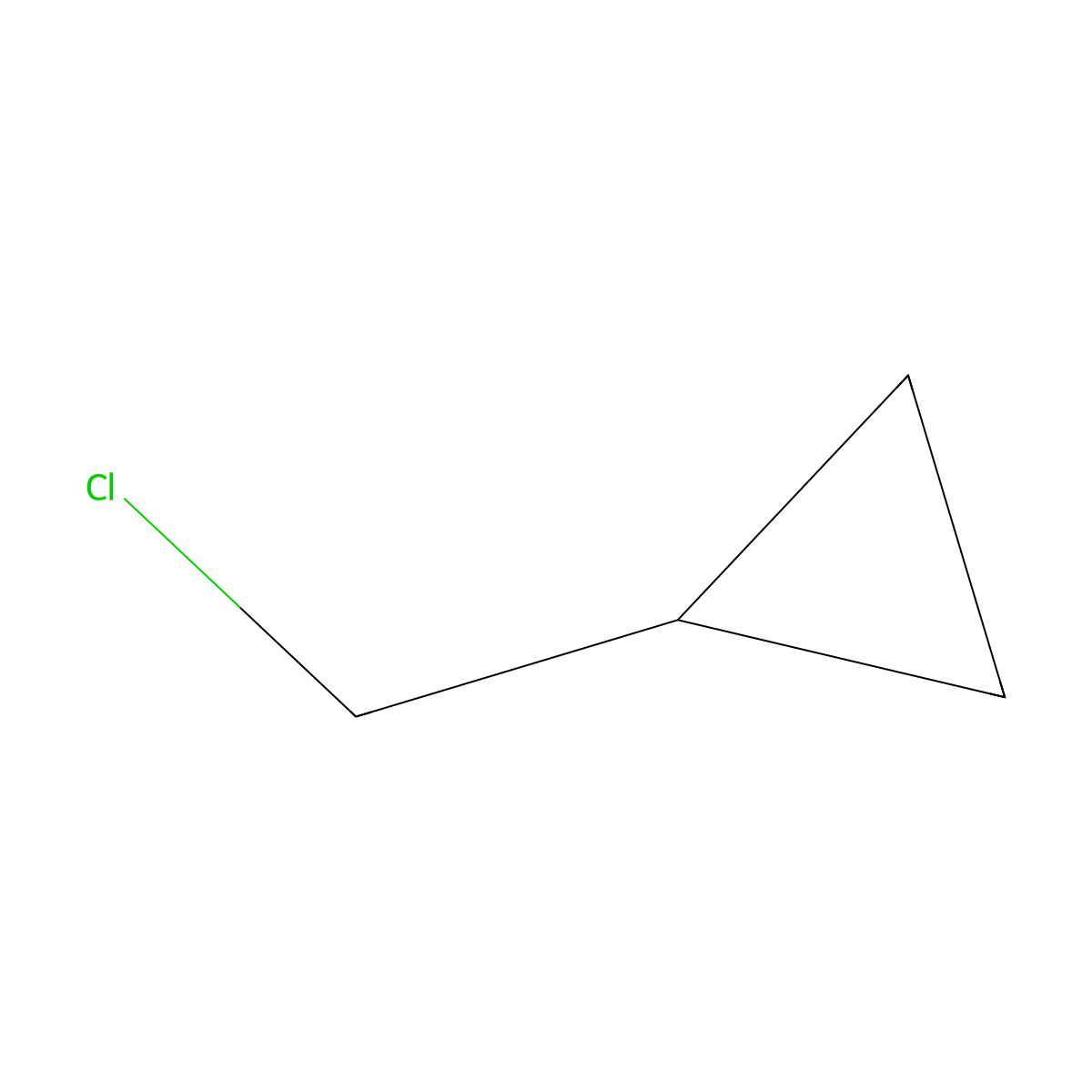 (Chloromethyl)cyclopropane molecular structure, CAS 5911-08-0