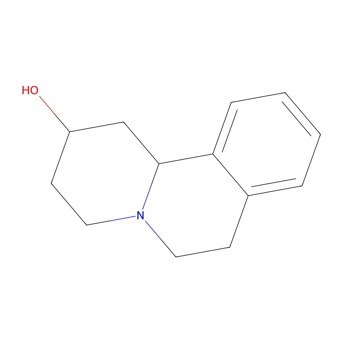 2,3,4,6,7,11B-hexahydro-1H-pyrido[2,1-a]isoquinolin-2-ol molecular structure, CAS 5911-71-7