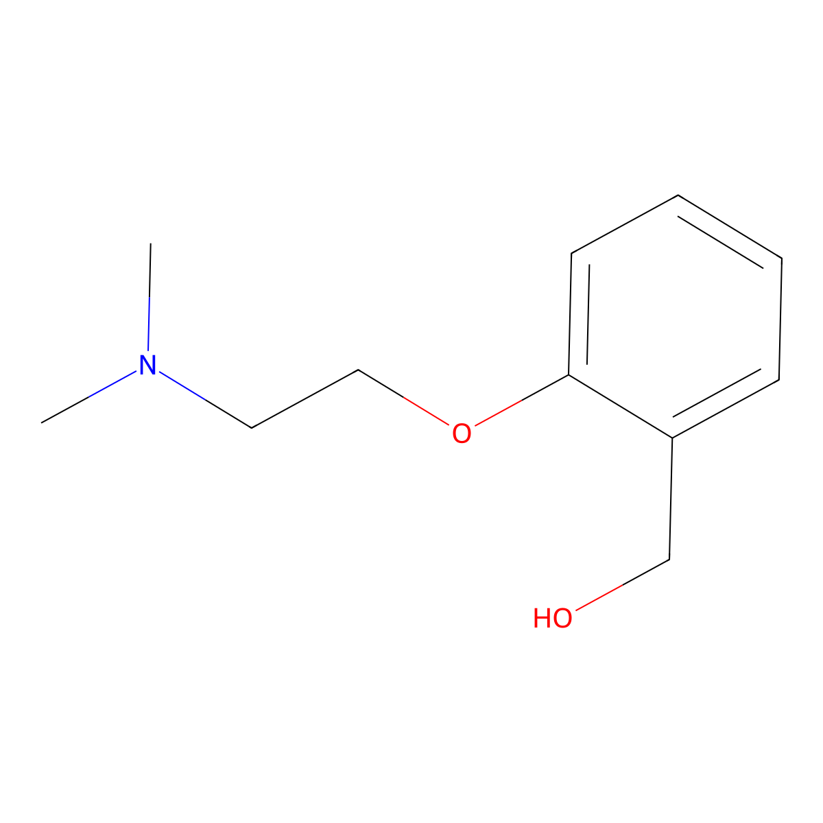 {2-[2-(Dimethylamino)ethoxy]phenyl}methanol molecular structure, CAS 59115-26-3