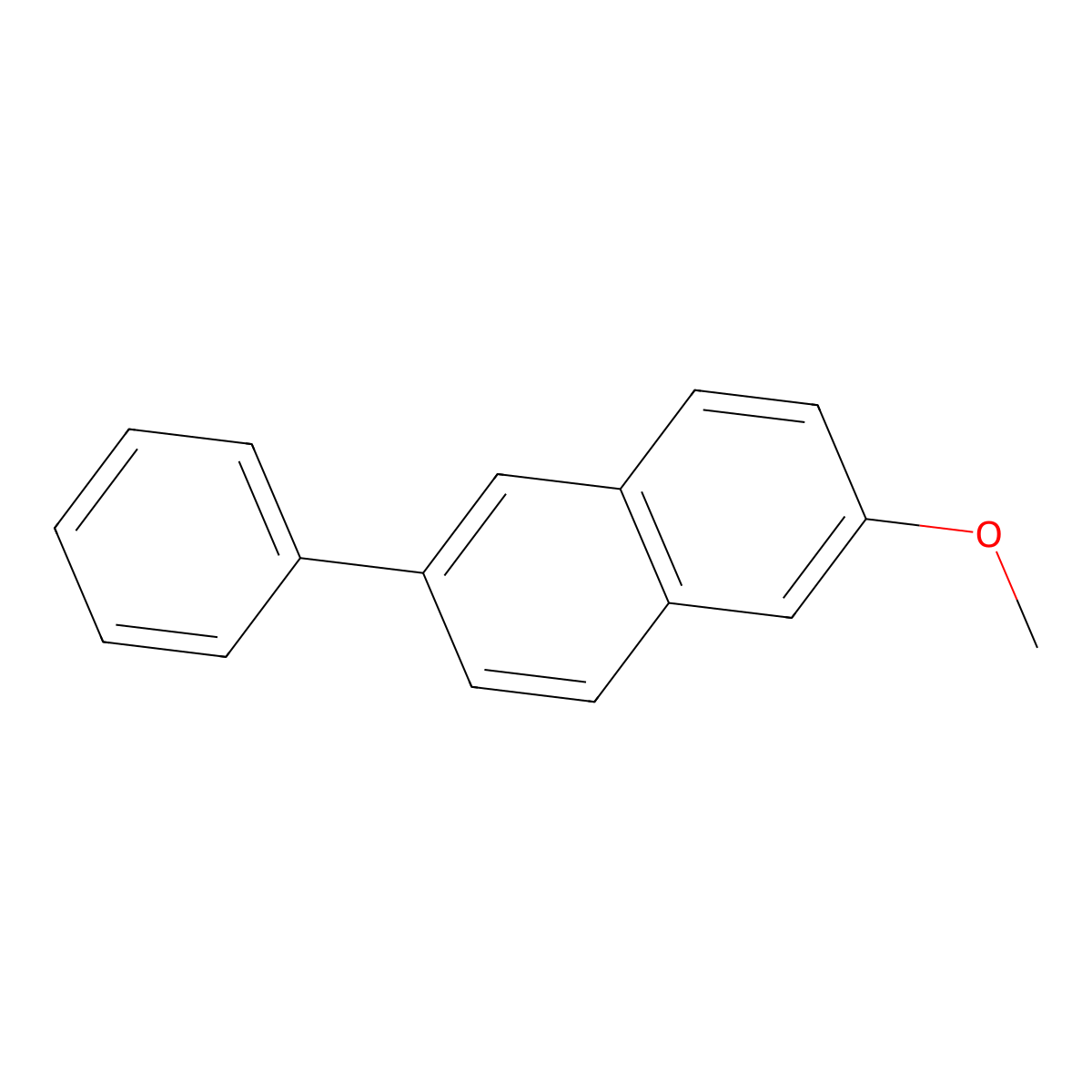 2-Methoxy-6-phenylnaphthalene molecular structure, CAS 59115-43-4