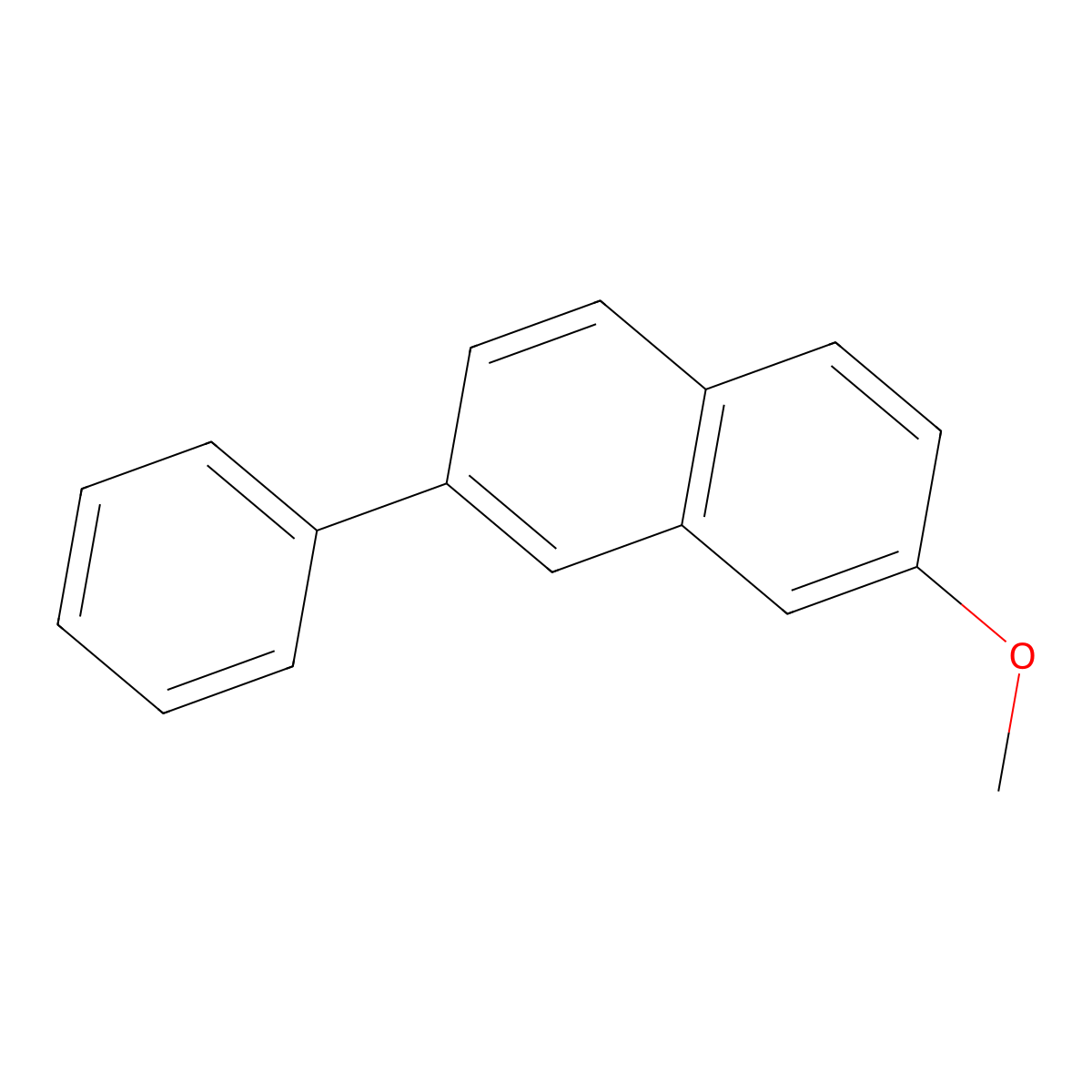2-Methoxy-7-phenylnaphthalene molecular structure, CAS 59115-44-5