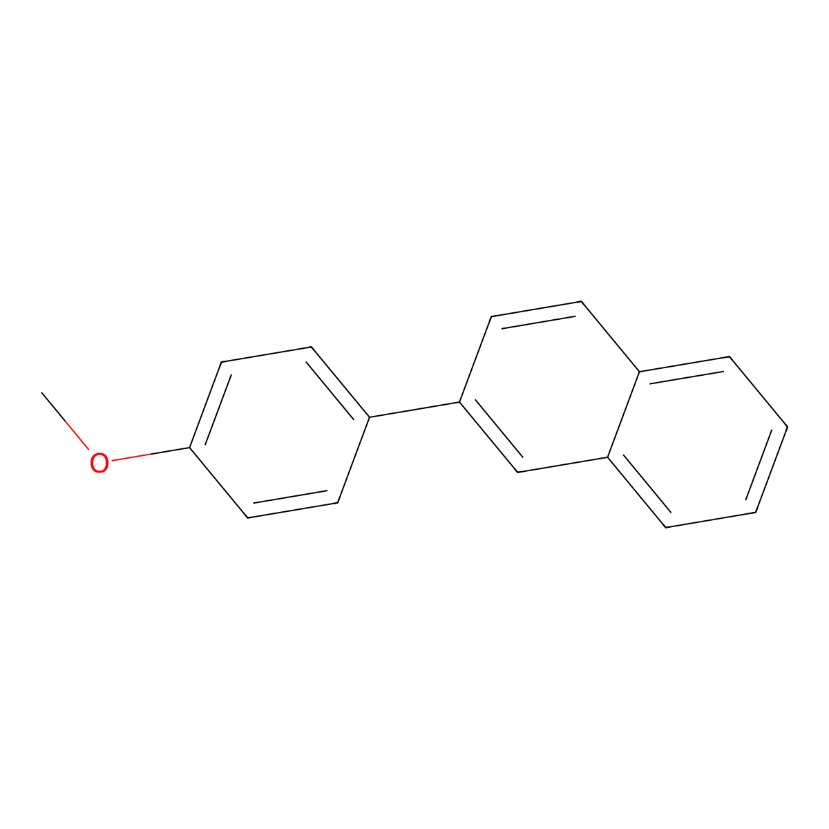 2-(4-Methoxyphenyl)naphthalene molecular structure, CAS 59115-45-6