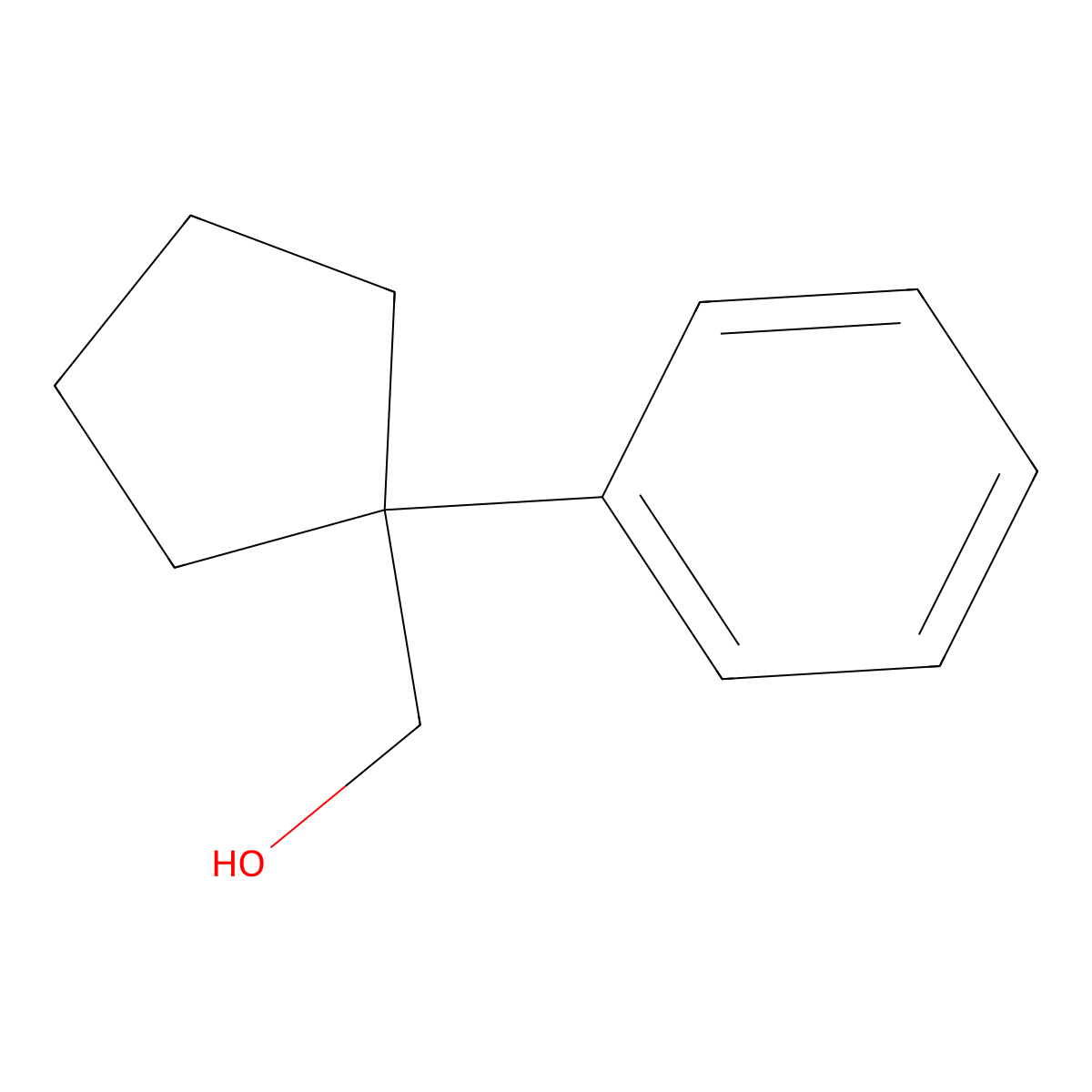 (1-Phenylcyclopentyl)methanol molecular structure, CAS 59115-90-1