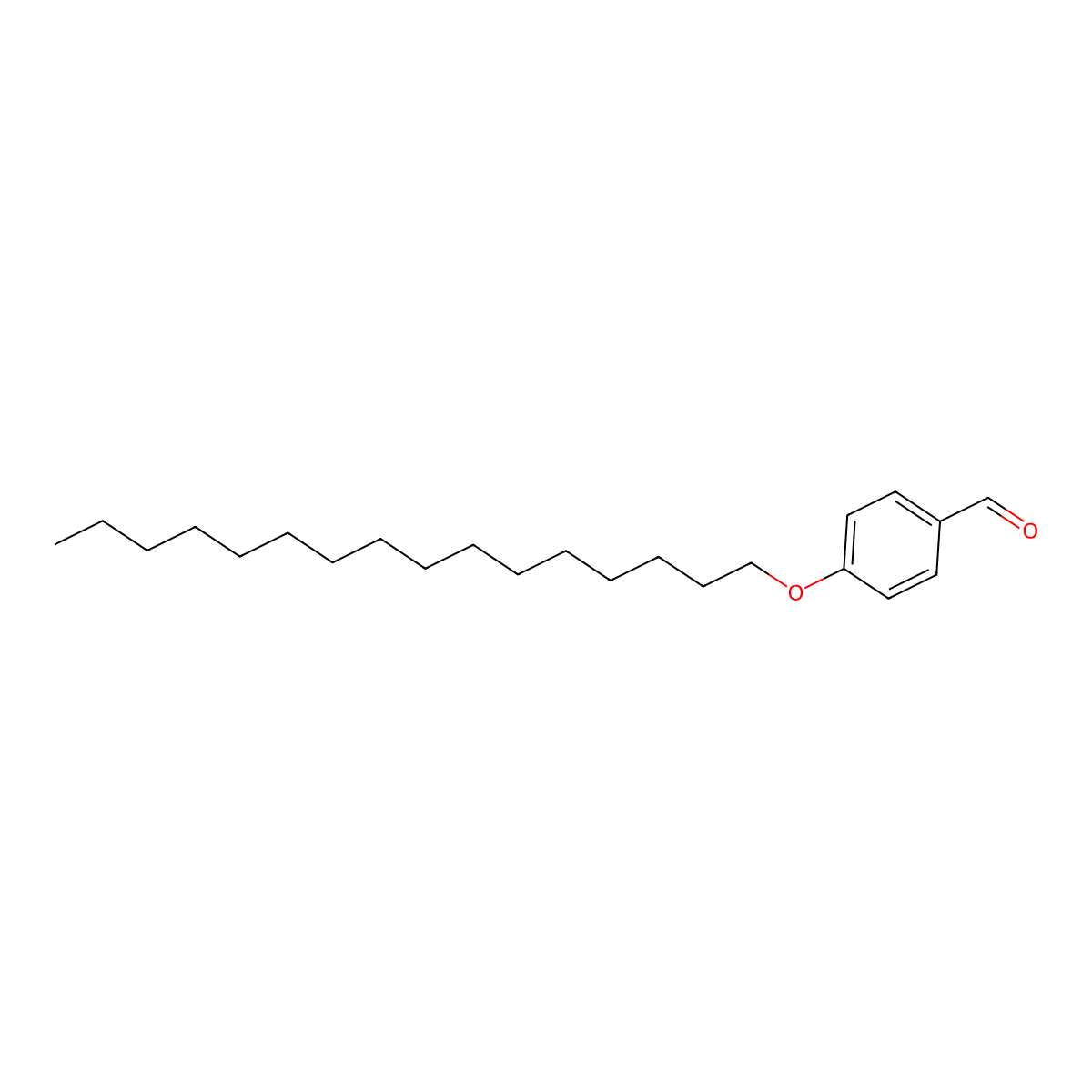 4-Hexadecyloxybenzaldehyde molecular structure, CAS 59117-18-9