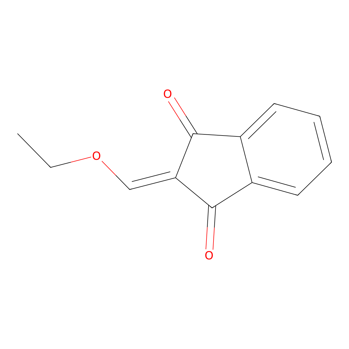 2-(Ethoxymethylene)indane-1,3-dione molecular structure, CAS 59117-83-8