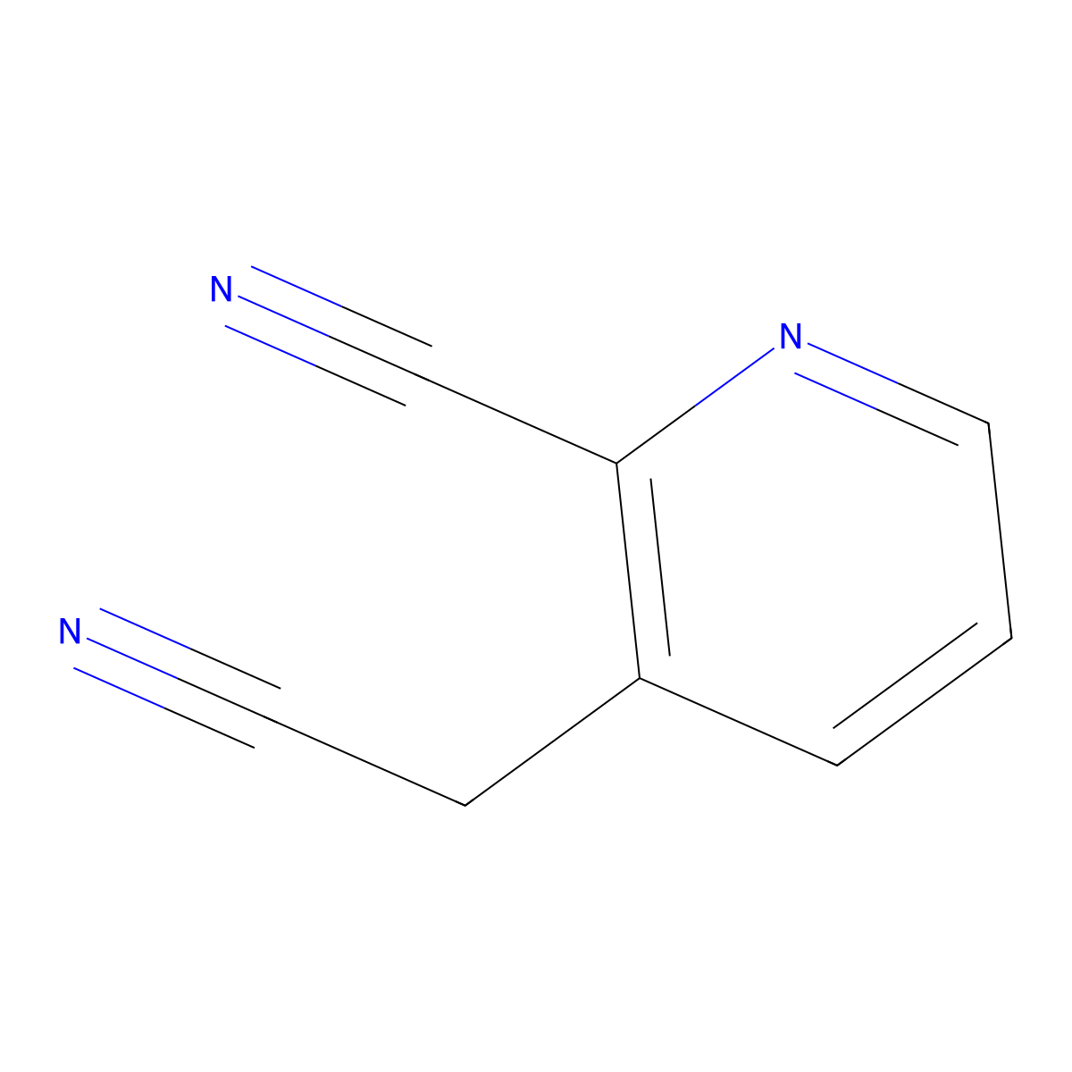 3-(Cyanomethyl)pyridine-2-carbonitrile molecular structure, CAS 5912-34-5