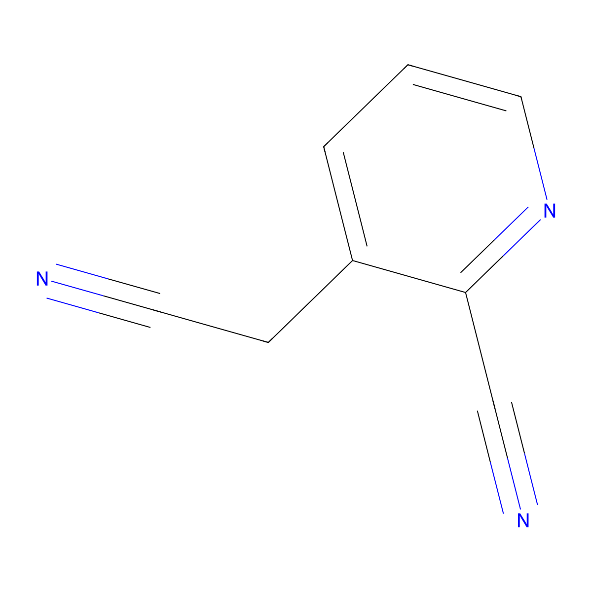 3-(Cyanomethyl)pyridine-2-carbonitrile molecular structure, CAS 5912-34-5