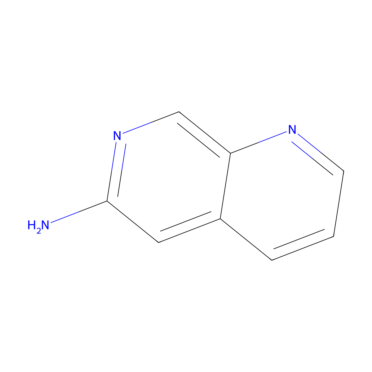 1,7-Naphthyridin-6-amine molecular structure, CAS 5912-36-7
