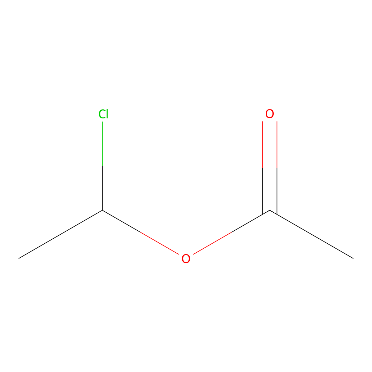 1-Chloroethyl acetate molecular structure, CAS 5912-58-3