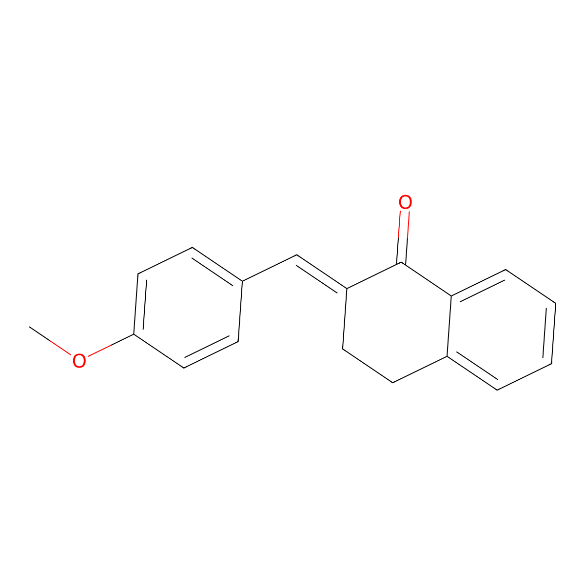 2-(4-Methoxybenzylidene)-1-tetralone molecular structure, CAS 59120-87-5