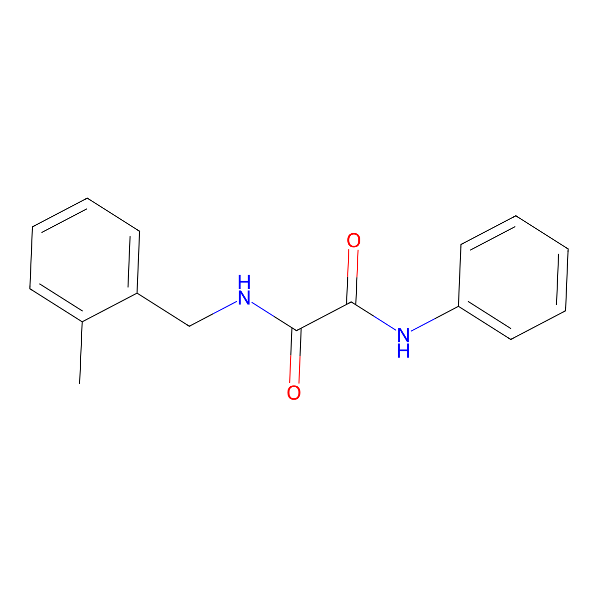 N-(2-methylbenzyl)-N'-phenylethanediamide molecular structure, CAS 591211-92-6
