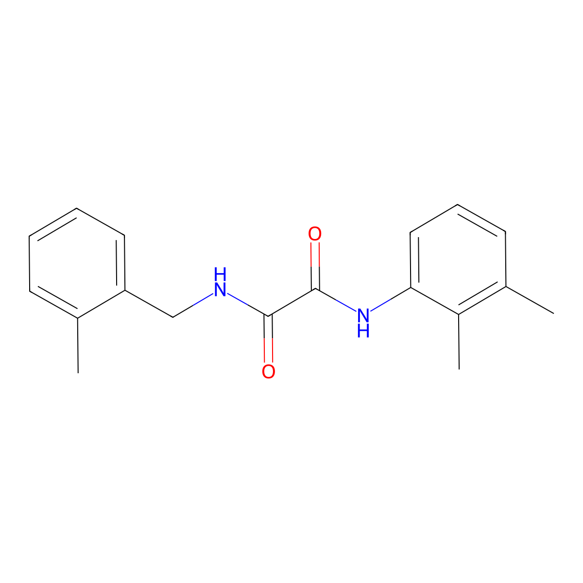 N-(2,3-dimethylphenyl)-N'-(2-methylbenzyl)ethanediamide molecular structure, CAS 591211-99-3