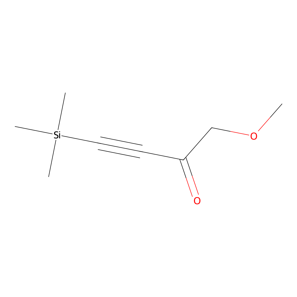 1-methoxy-4-(trimethylsilyl)-3-Butyn-2-one molecular structure, CAS 591218-21-2