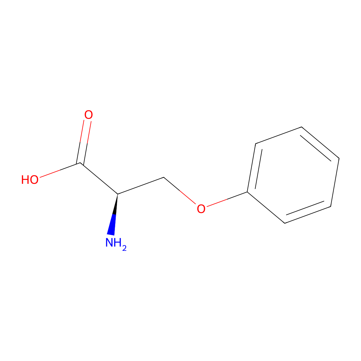 (R)-2-Amino-3-phenoxypropanoic acid molecular structure, CAS 59123-23-8
