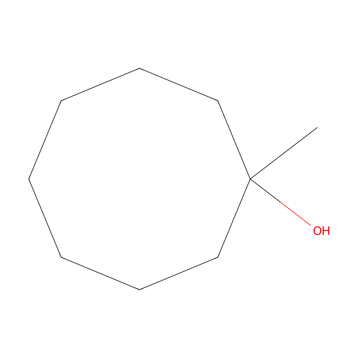 1-Methylcyclooctanol molecular structure, CAS 59123-41-0