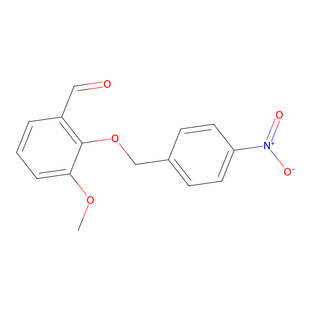 3-Methoxy-2-[(4-nitrobenzyl)oxy]benzaldehyde molecular structure, CAS 591241-28-0