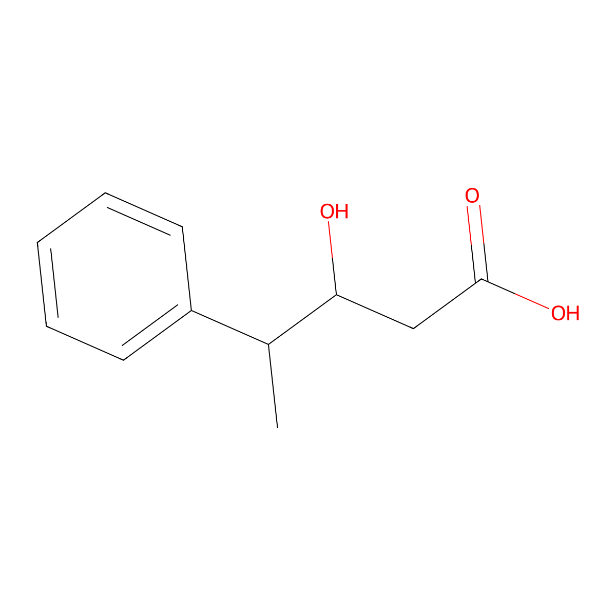 3-Hydroxy-4-phenylpentanoic acid molecular structure, CAS 591253-04-2