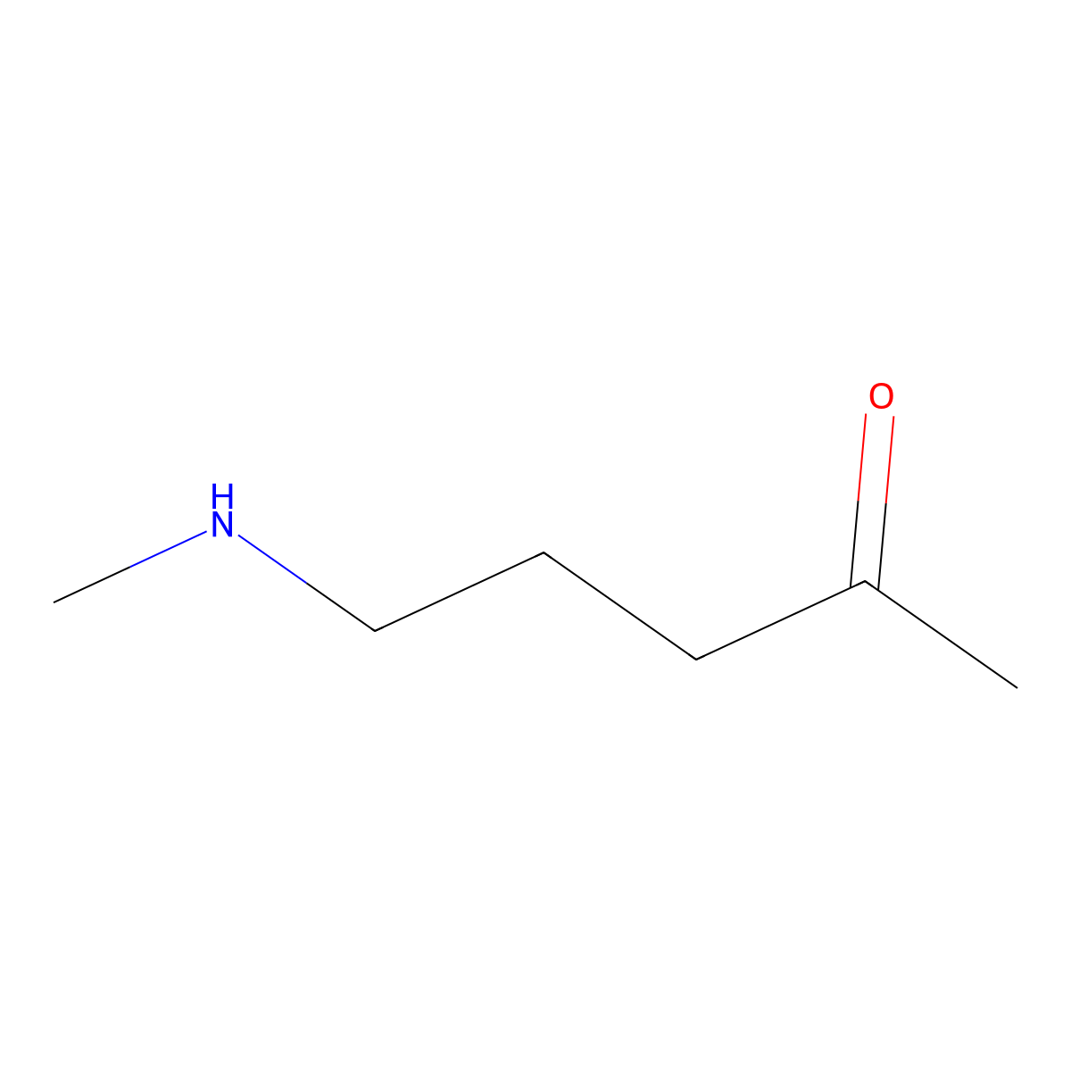 5-(Methylamino)pentan-2-one molecular structure, CAS 59127-74-1