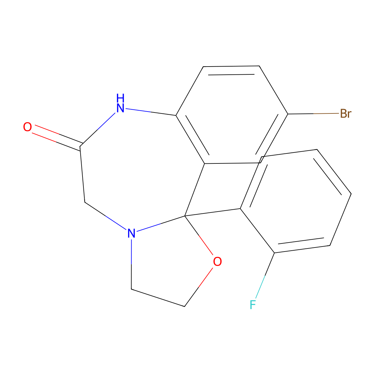Haloxazolam molecular structure, CAS 59128-97-1