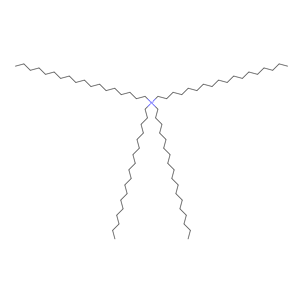 N,N,N-Trioctadecyloctadecan-1-aminium molecular structure, CAS 59128-98-2