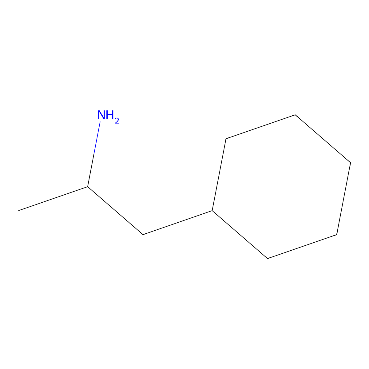 (2S)-1-cyclohexylpropan-2-amine molecular structure, CAS 5913-12-2
