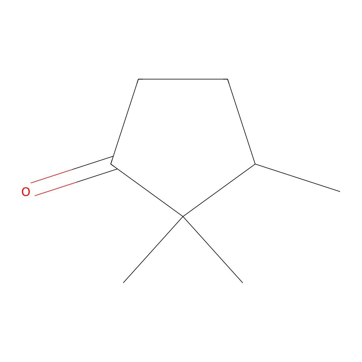 2,2,3-Trimethylcyclopentan-1-one molecular structure, CAS 59130-75-5