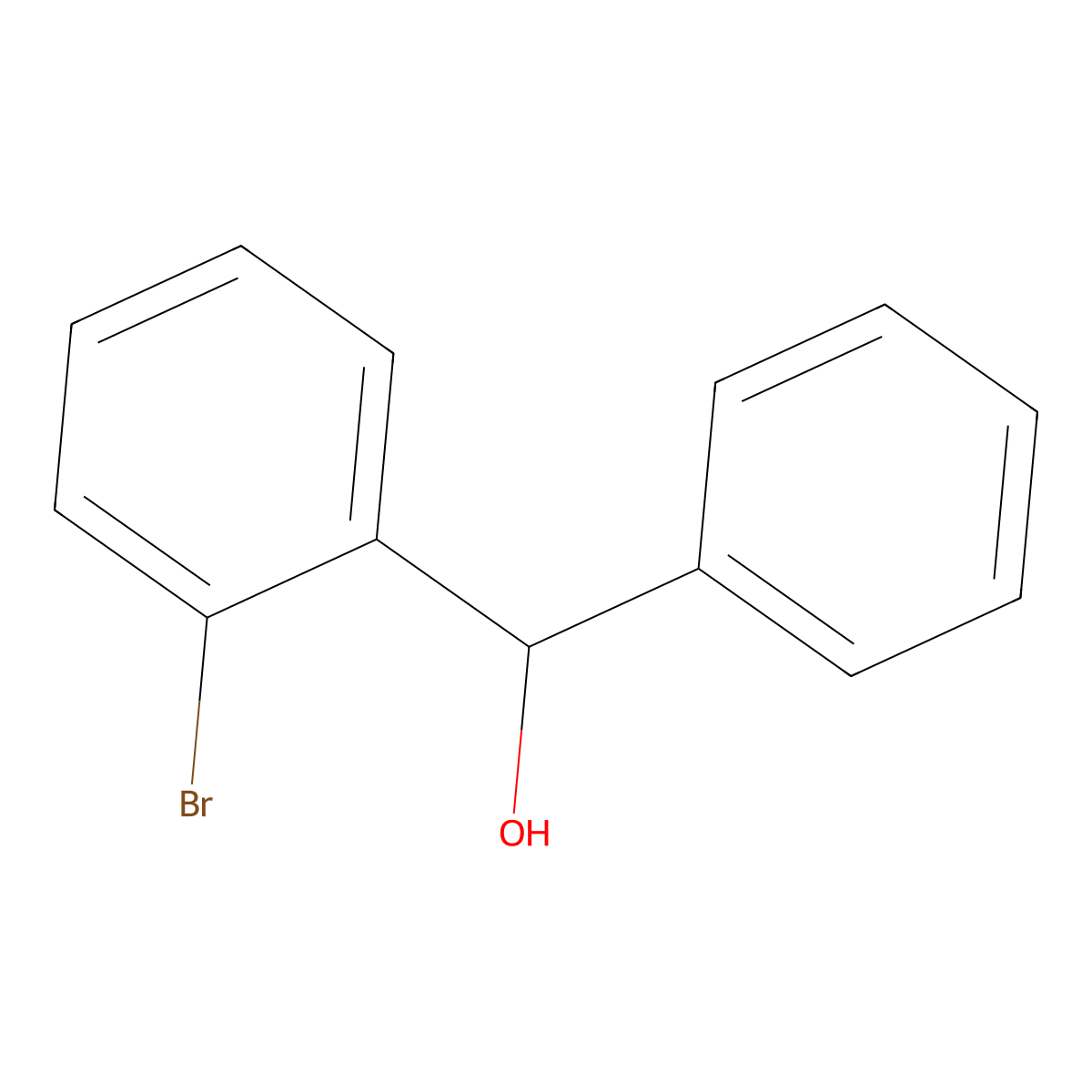 2-Bromo-alpha-phenylbenzenemethanol molecular structure, CAS 59142-47-1