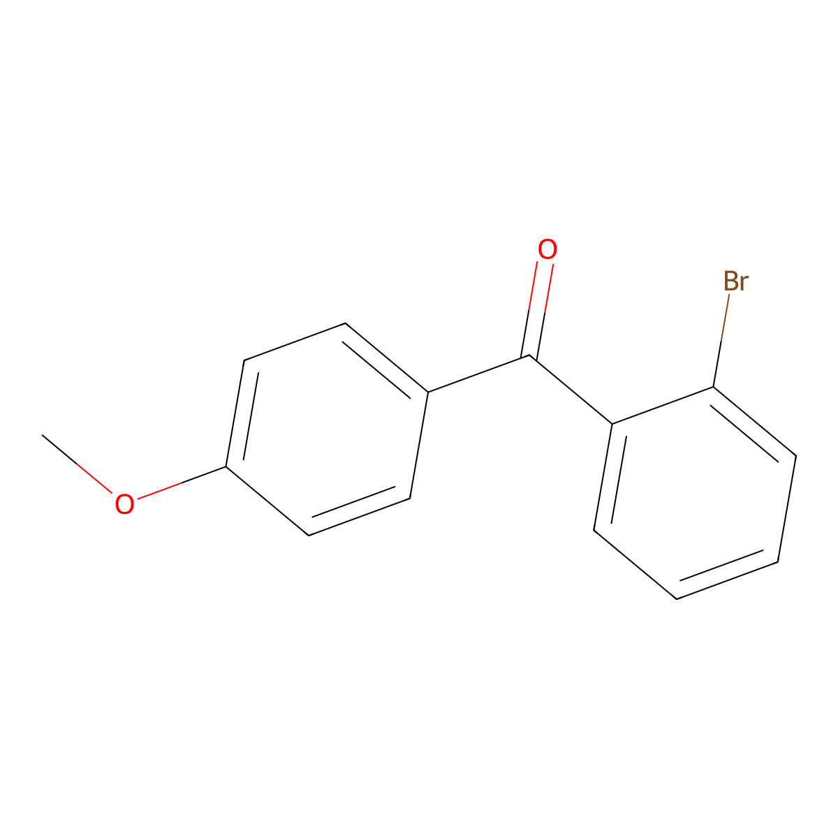 2-Bromo-4'-methoxybenzophenone molecular structure, CAS 59142-63-1