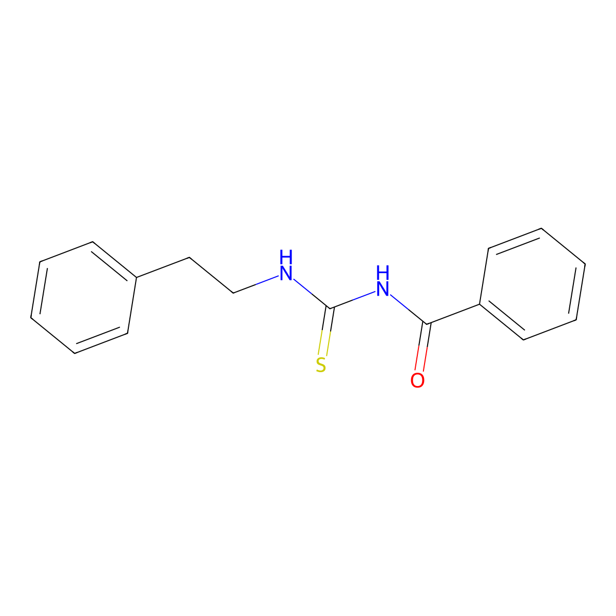 N-[(2-phenylethylamino)-sulfanylidenemethyl]benzamide molecular structure, CAS 59146-85-9