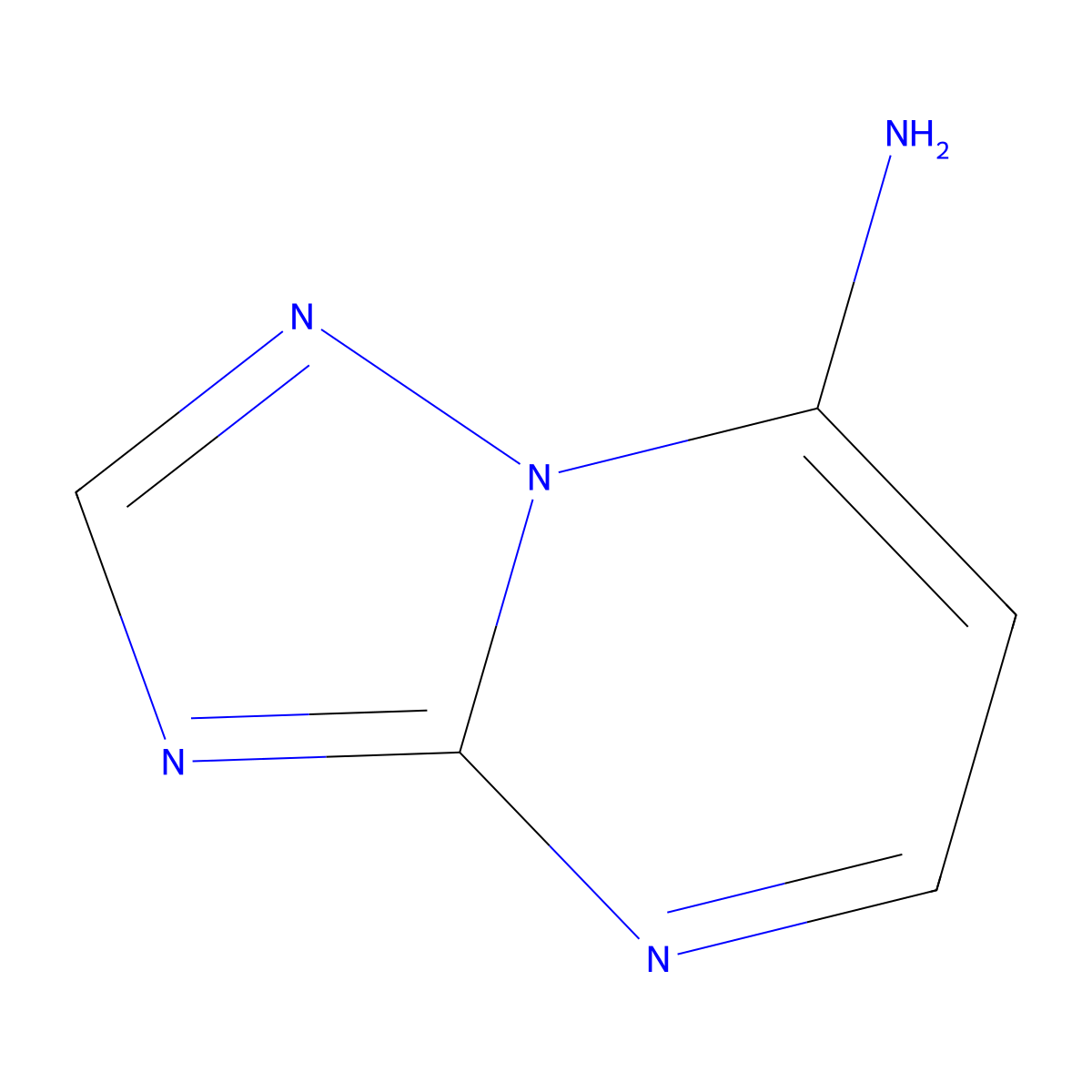 [1,2,4]Triazolo[1,5-a]pyrimidin-7-amine molecular structure, CAS 5915-16-2