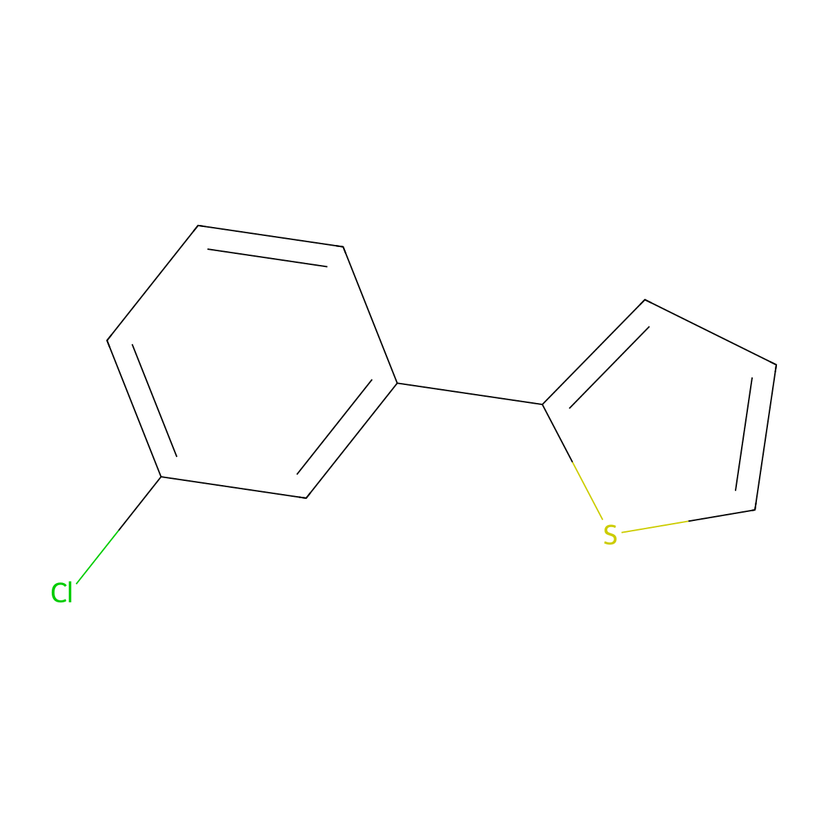 2-(3-Chlorophenyl)thiophene molecular structure, CAS 59156-10-4