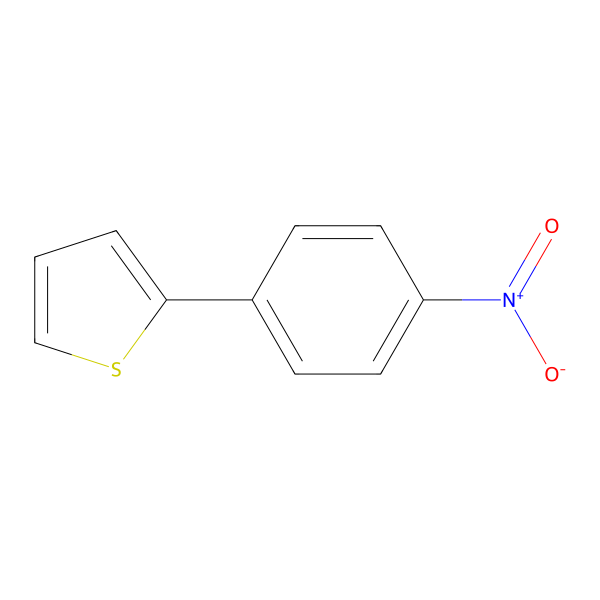 2-(4-Nitrophenyl)thiophene molecular structure, CAS 59156-21-7
