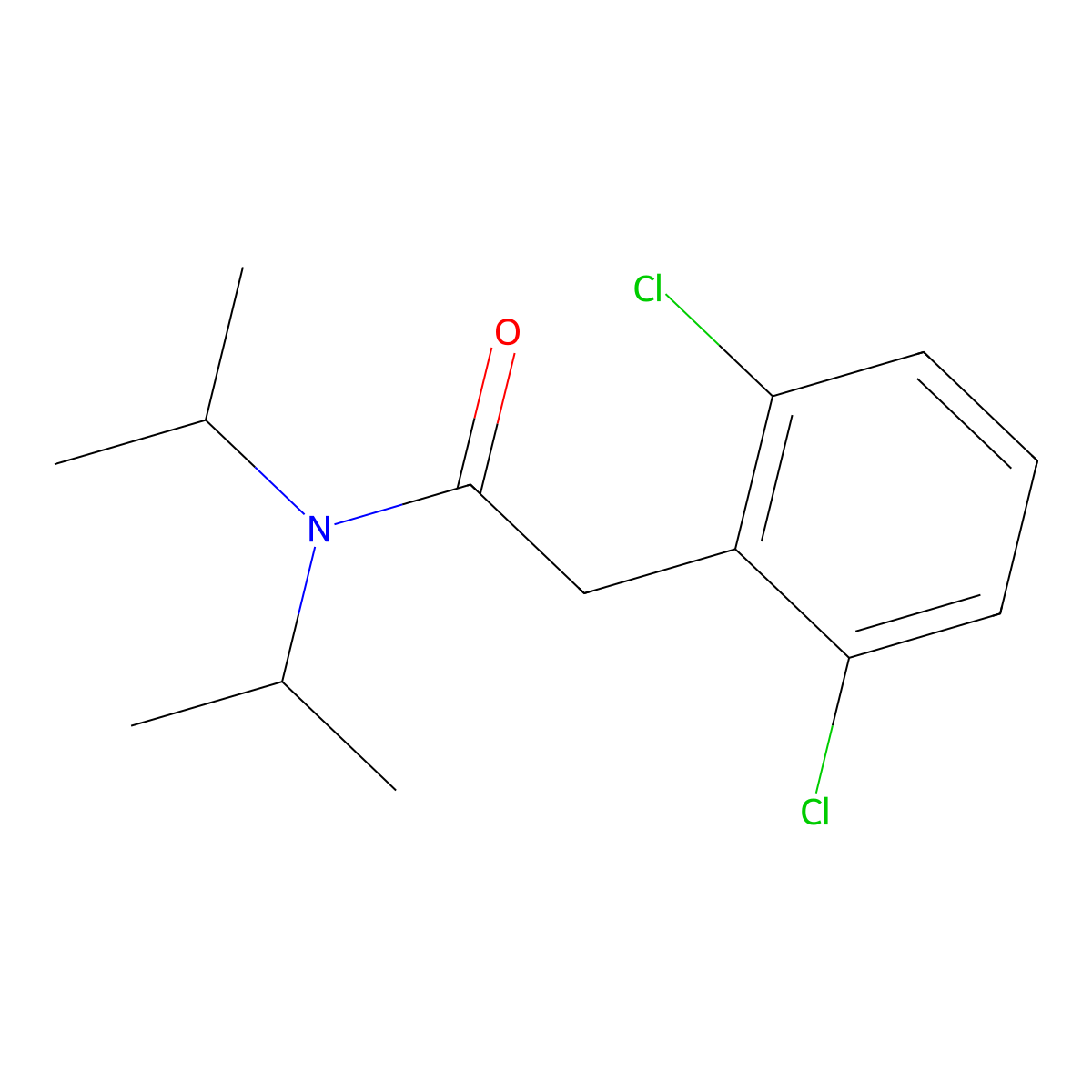 2-(2,6-Dichlorophenyl)-N,N-diisopropylacetamide molecular structure, CAS 5916-80-3
