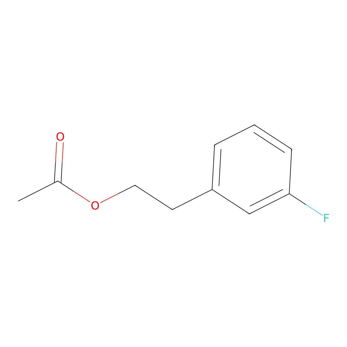3-Fluorophenethyl acetate molecular structure, CAS 59163-71-2