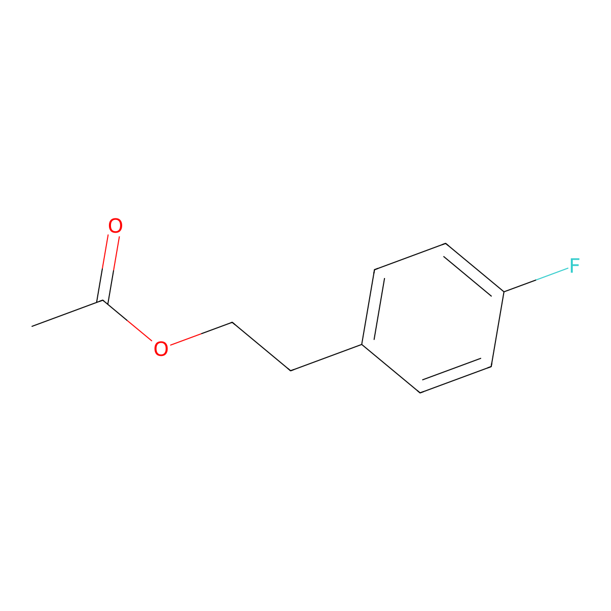 2-(4-Fluorophenyl)ethyl acetate molecular structure, CAS 59163-74-5
