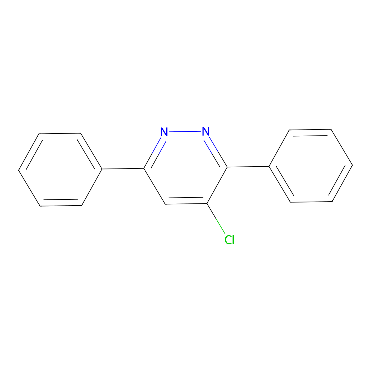 4-Chloro-3,6-diphenylpyridazine molecular structure, CAS 59166-26-6