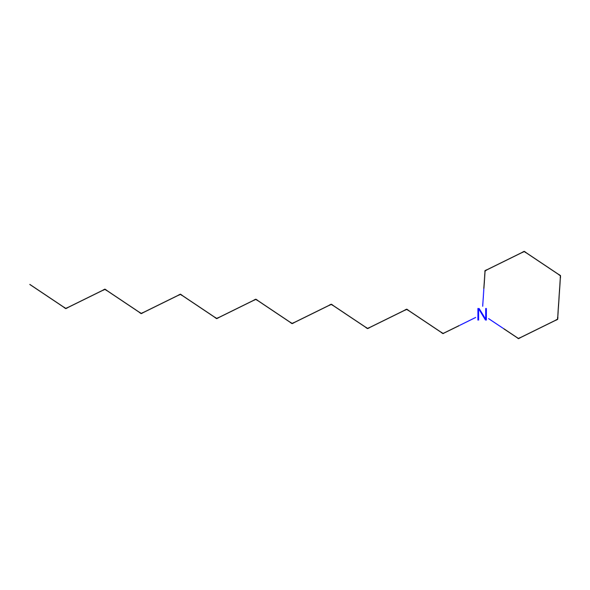 Piperidine, 1-dodecyl- molecular structure, CAS 5917-47-5