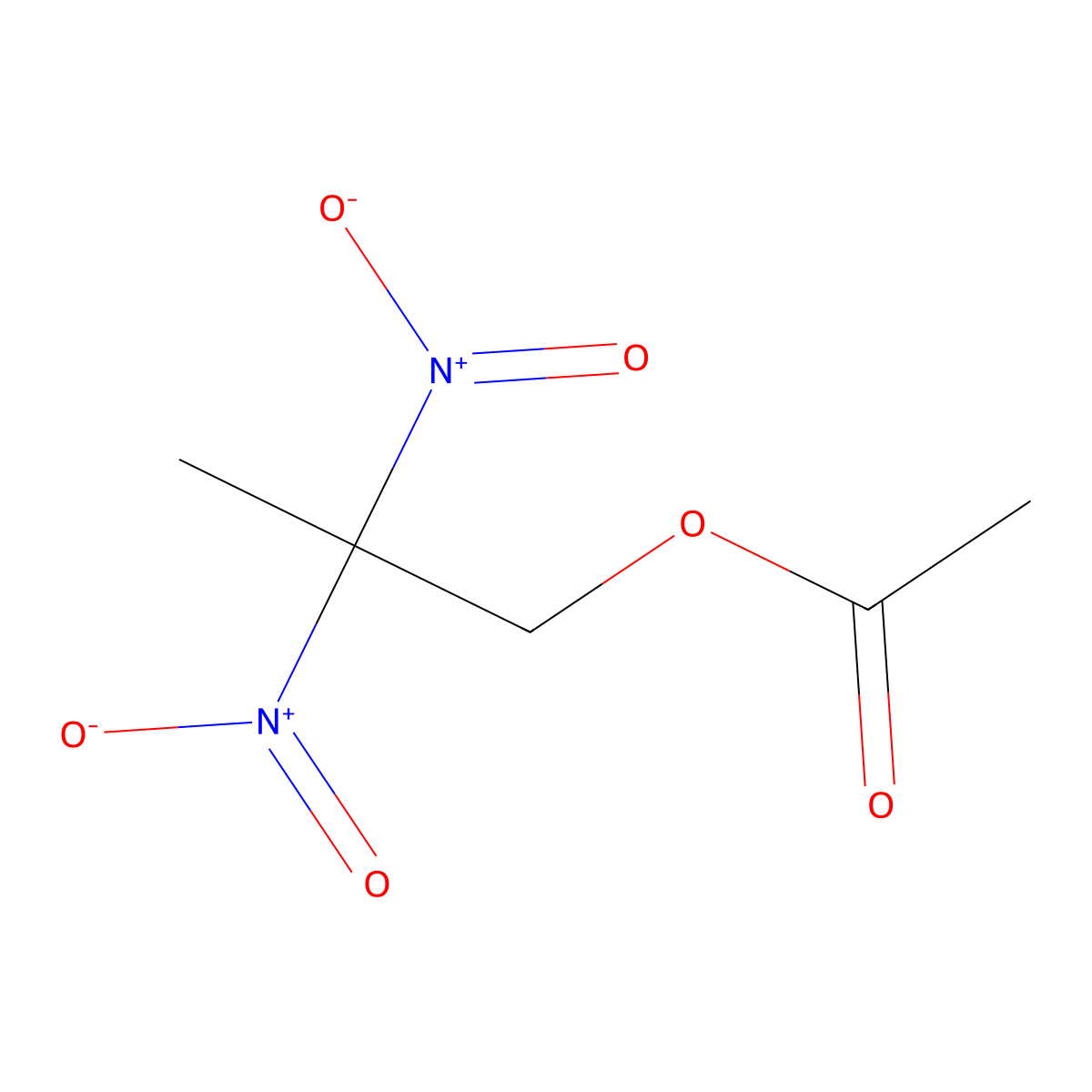2,2-Dinitropropyl acetate molecular structure, CAS 5917-69-1