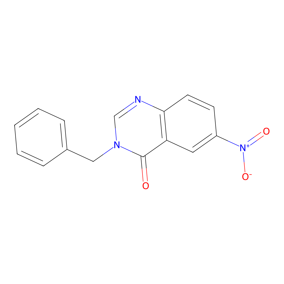 3-benzyl-6-nitroquinazolin-4(3H)-one molecular structure, CAS 591755-12-3