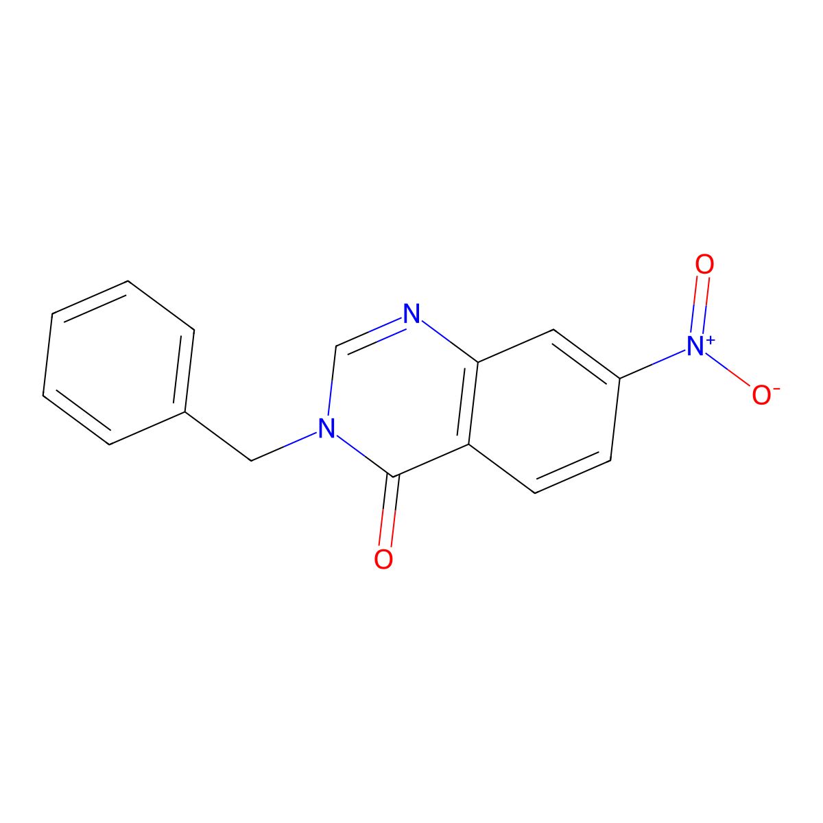 3-Benzyl-7-nitroquinazolin-4-one molecular structure, CAS 591755-13-4