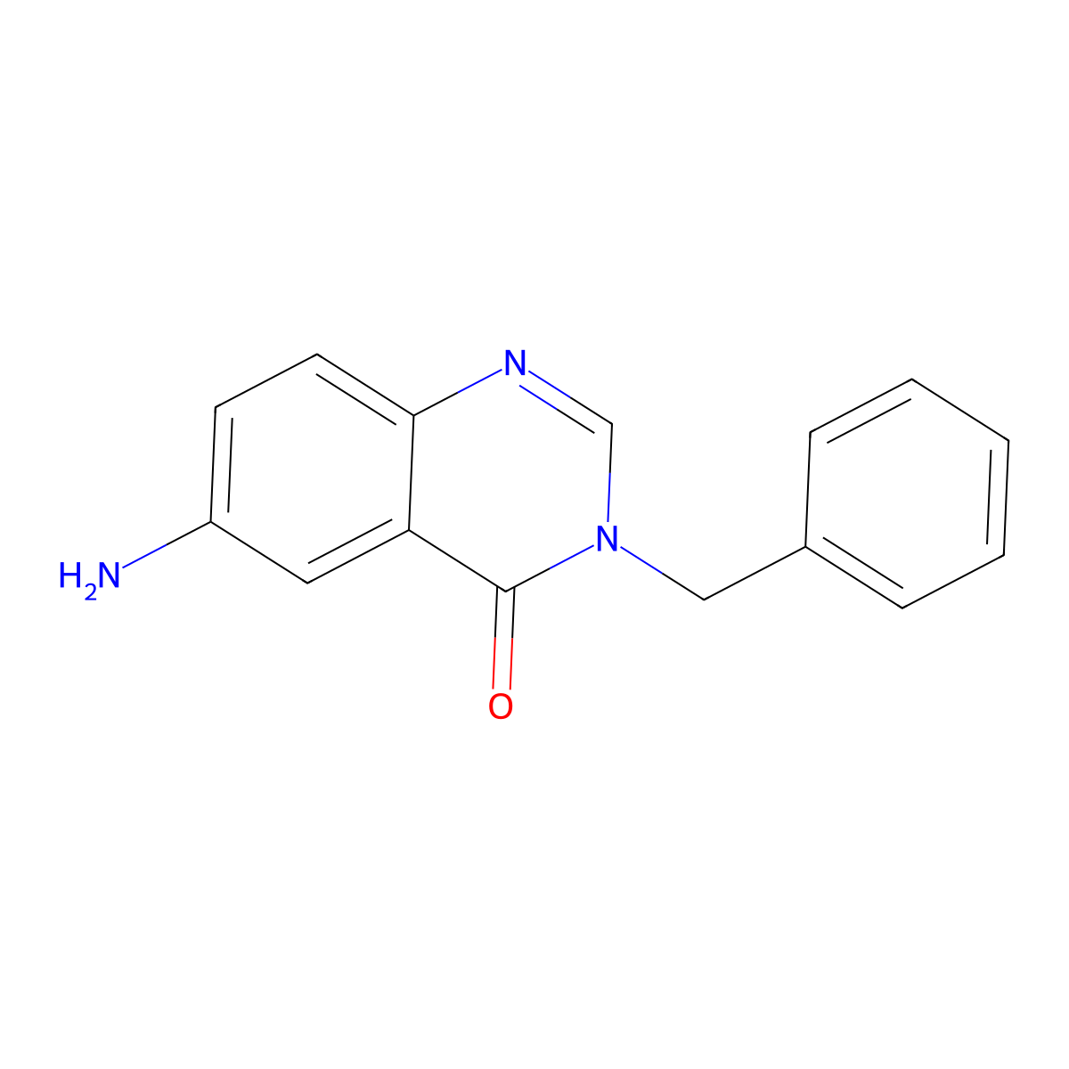 6-amino-3-benzylquinazolin-4(3H)-one molecular structure, CAS 591755-14-5