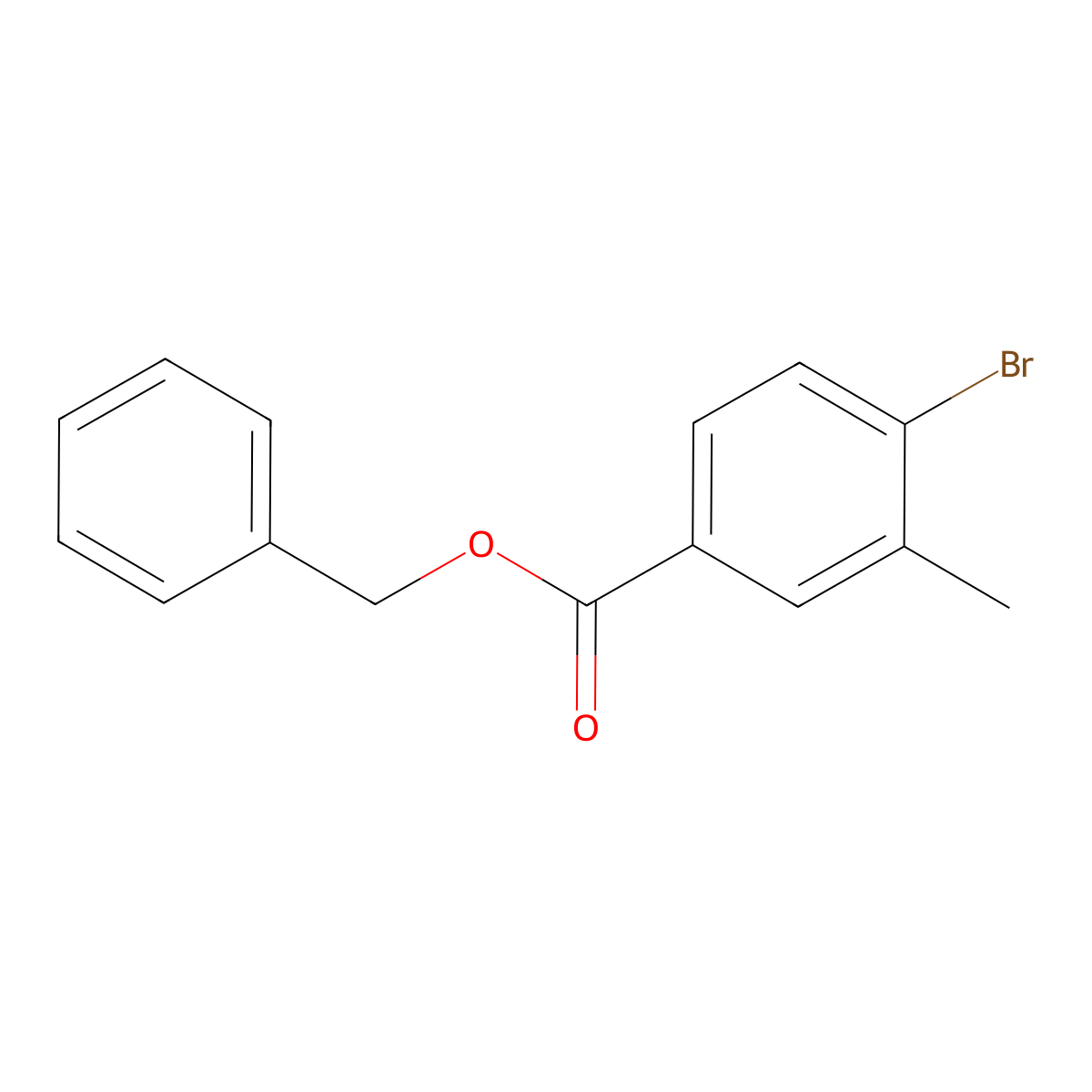 4-Bromo-3-methyl-benzoic acid benzyl ester molecular structure, CAS 591775-13-2