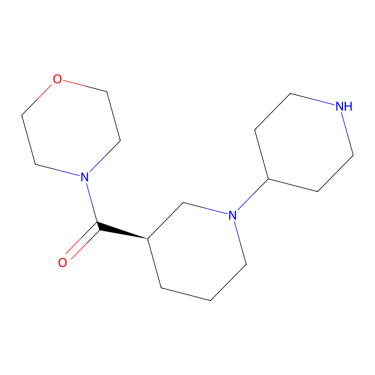 (3R)-3-(morpholine-4-carbonyl)-1,4'-bipiperidine molecular structure, CAS 591780-19-7
